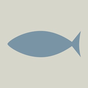 Estêncil de peixe. Silhueta de peixe. Desenho de peixe. (ref 445)