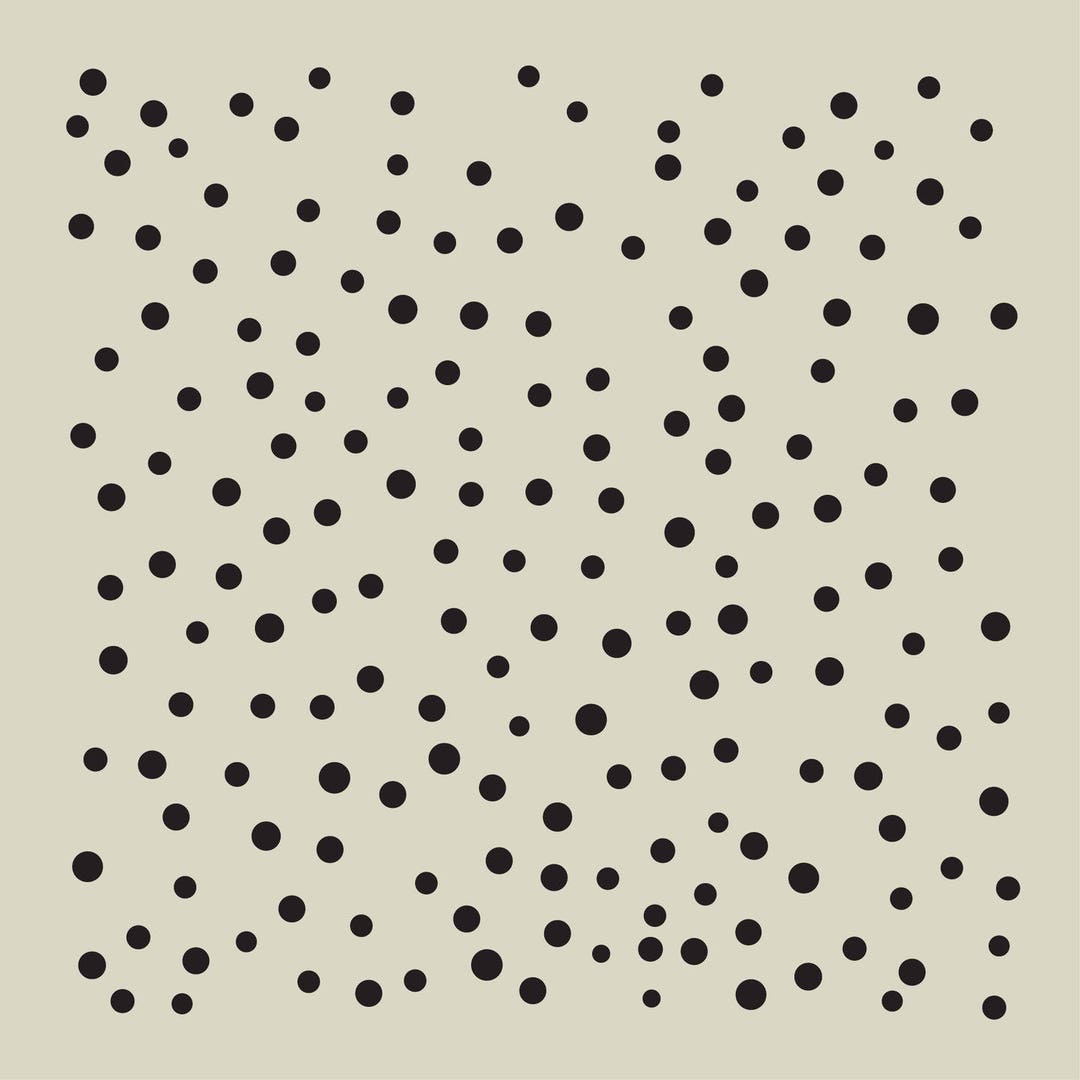 Polka Dots. Points. Polka Dot Stencil. Adhesive Vinyl Stencil. ref 228