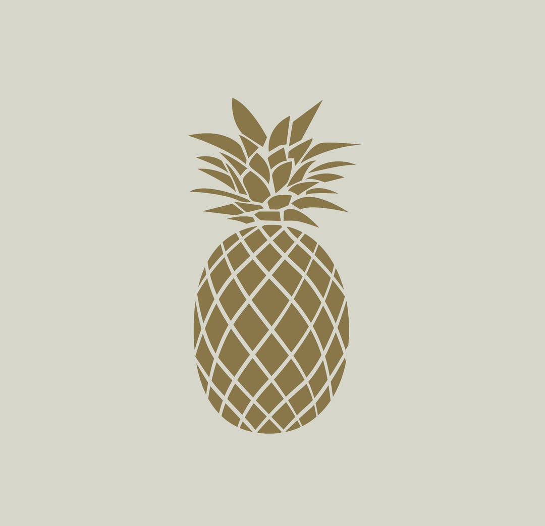 Pineapple Adhesive Vinyl Stencil REF 198 Etsy