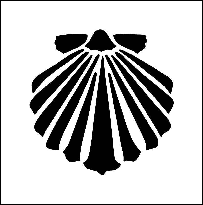 Scallop. Stencil Scallop Shell . Adhesive Vinyl Stencil. ref Etsy Canada