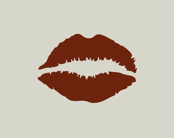 Lèvres. Rouge à lèvre. Pochoir lèvres (ref 292)