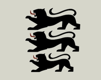 Stenciled Crest Baden-Württemberg in adhesive vinyl (ref 1051)