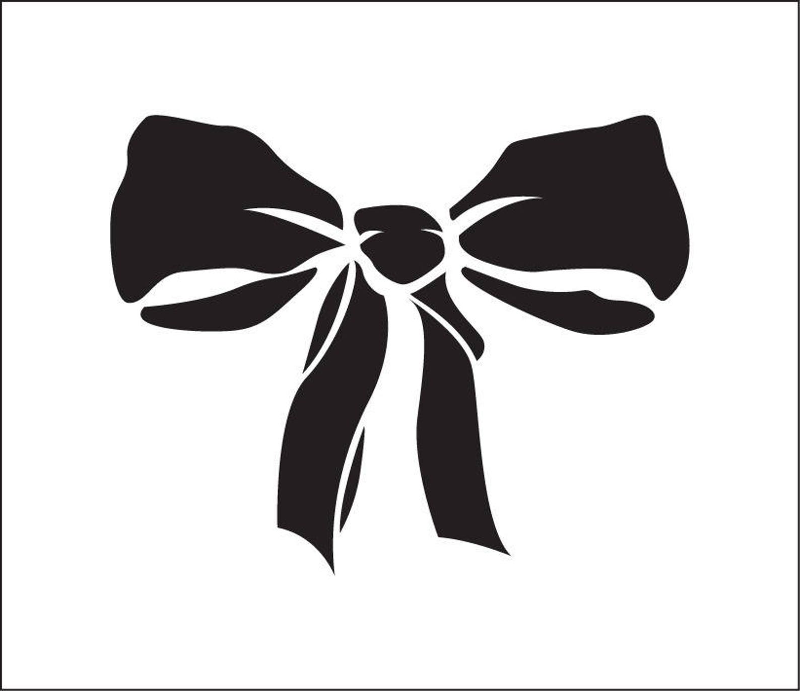 Bow tie. Stencil bow. Stencil Ribbon ref 77 Etsy