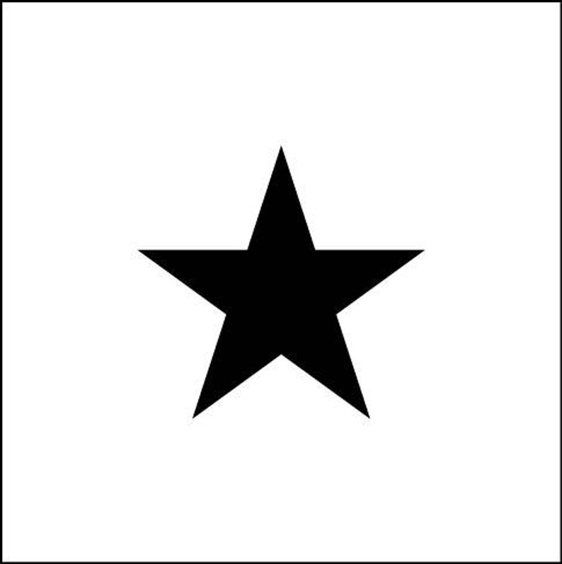 Star. Star stencil. An adhesive vinyl stencil. ref 192GM image 2