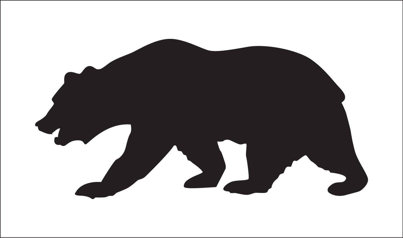 Contour Silhouette Animaux à Imprimer Pochoir d'ours. Silhouette d'ours. Pochoir en vinyle - Etsy France