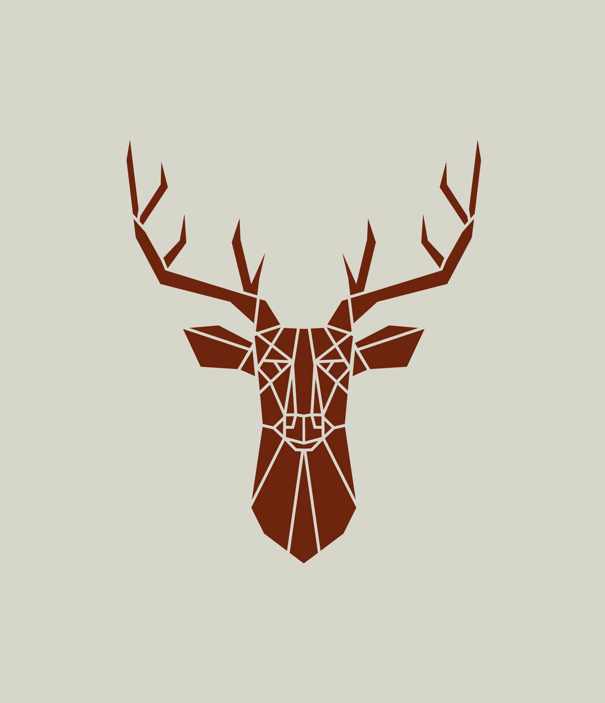 鹿の絵 鹿。鹿のステンシル。鹿の絵。鹿の頭 (ref 408) - Etsy 日本