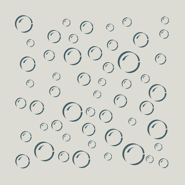 Pochoir bulles. Dessin de bulles (ref 315)