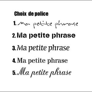 Pochoir personnalisable à la petite phrase de votre choix ref 248 image 2