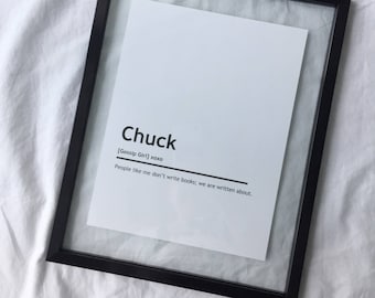 Chuck Bass Character Print