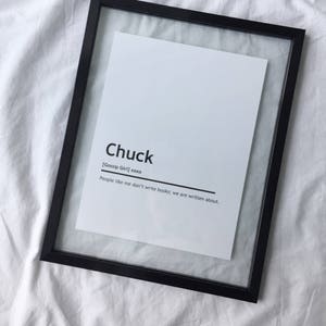 Chuck Bass Character Print