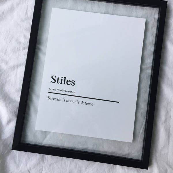 Stiles Character Print