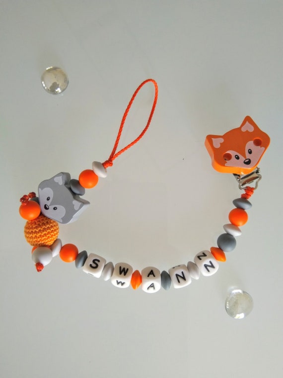 Accessoires Pour Tetine Renard Etoile Gris Nature Nombreux Modeles Et Couleurs Attache Tetine Attache Sucette Personnalisee Pour Bebe Fille Et Garcon Produits Handmade Groupisd Com