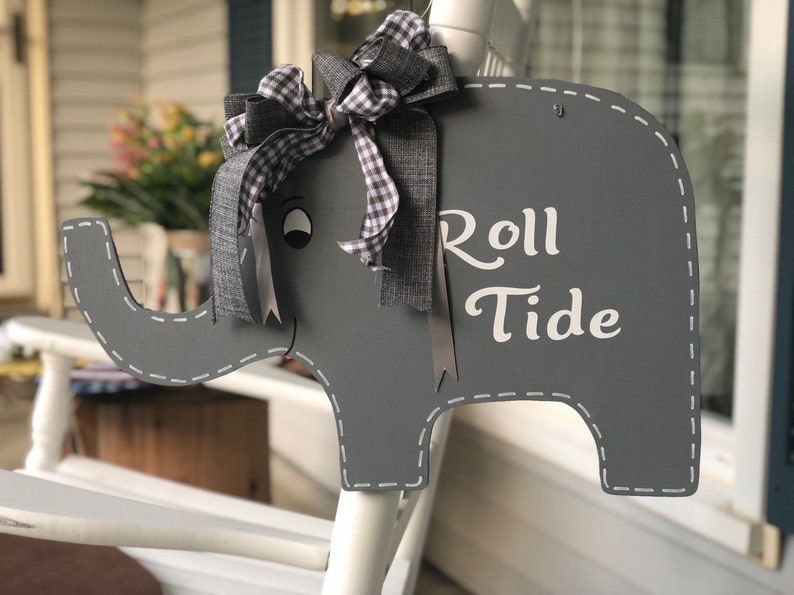 Alabama Door Hanger With Elephant Door Hangers Wreaths Door