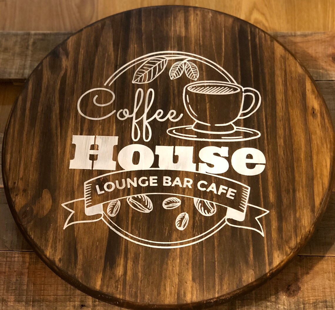 Lazy susan turntable Coffee bar Lazy susan Coffee table Etsy