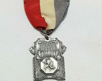 GE General Electric Athletic Association Medal 5 Mile Run 1936 Sterling Balfour