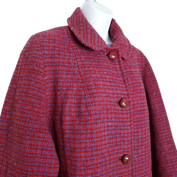 Vintage 60s Womens Harris Tweed Coat Scottish Woo… - image 2