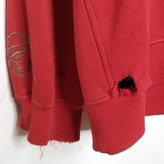 Vintage Y2K Southpole Hoodie Sz XXL Red Embroidered Skater Grunge
