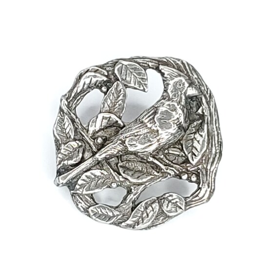 Vintage 1999 Birds and Blooms Cardinal Brooch Pin Pew… Gem