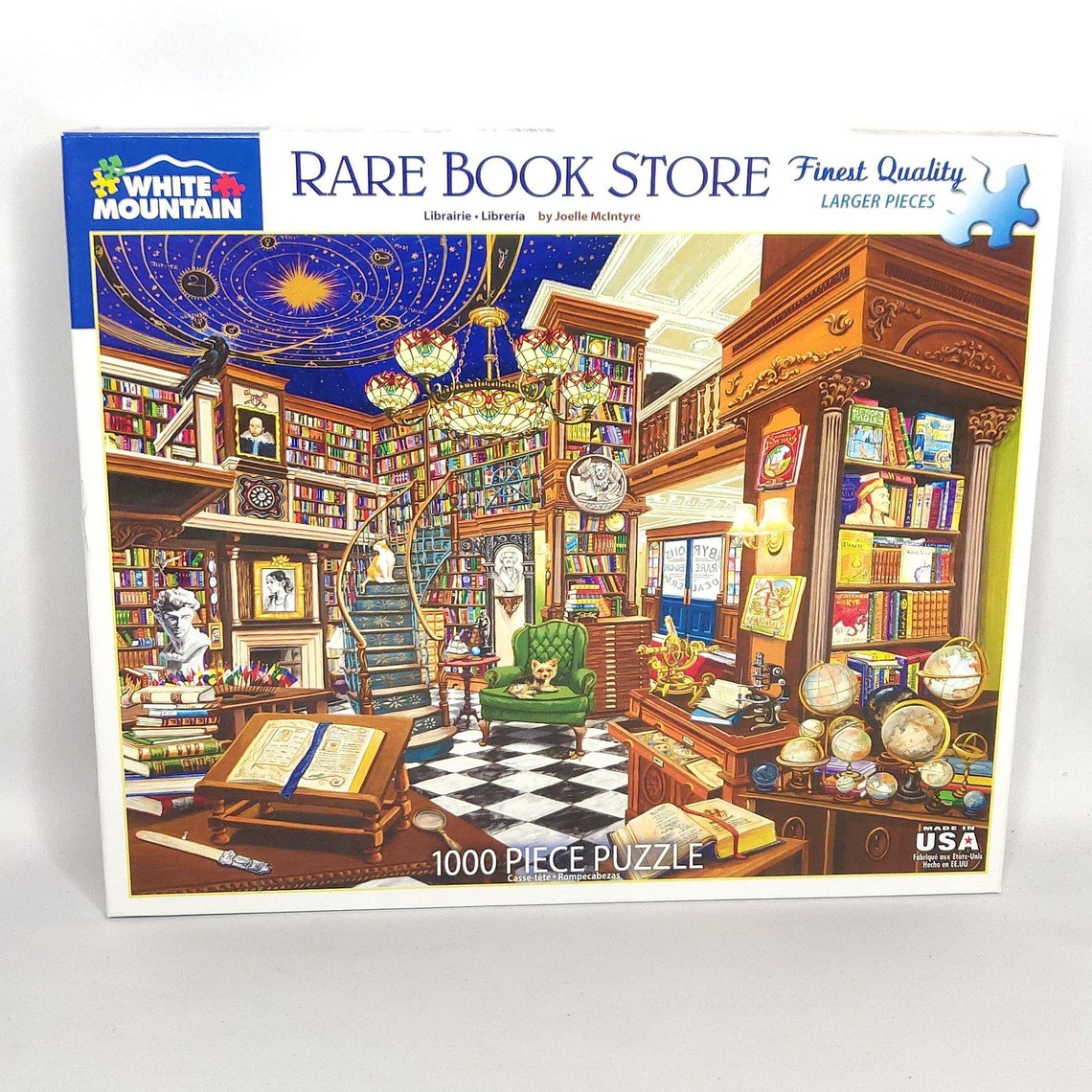 White Mountain Puzzle Rare Book Store 1000 pc Article 1470 24 Etsy France