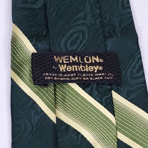 Vintage 70s Wembley Mens Wide Textured Necktie St… - image 3