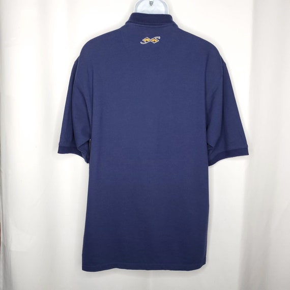 Vtg 90s Y2K Cotton Pique Vertical Stripe Polo Shi… - image 3