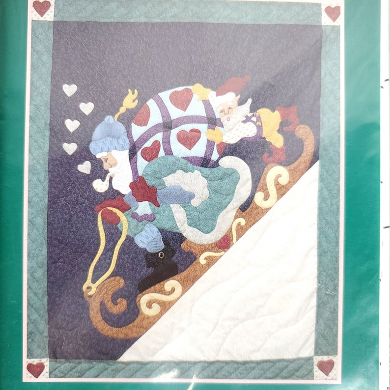 2 Santa Quilting Applique Patterns Hickory Hollow I Remember Etsy