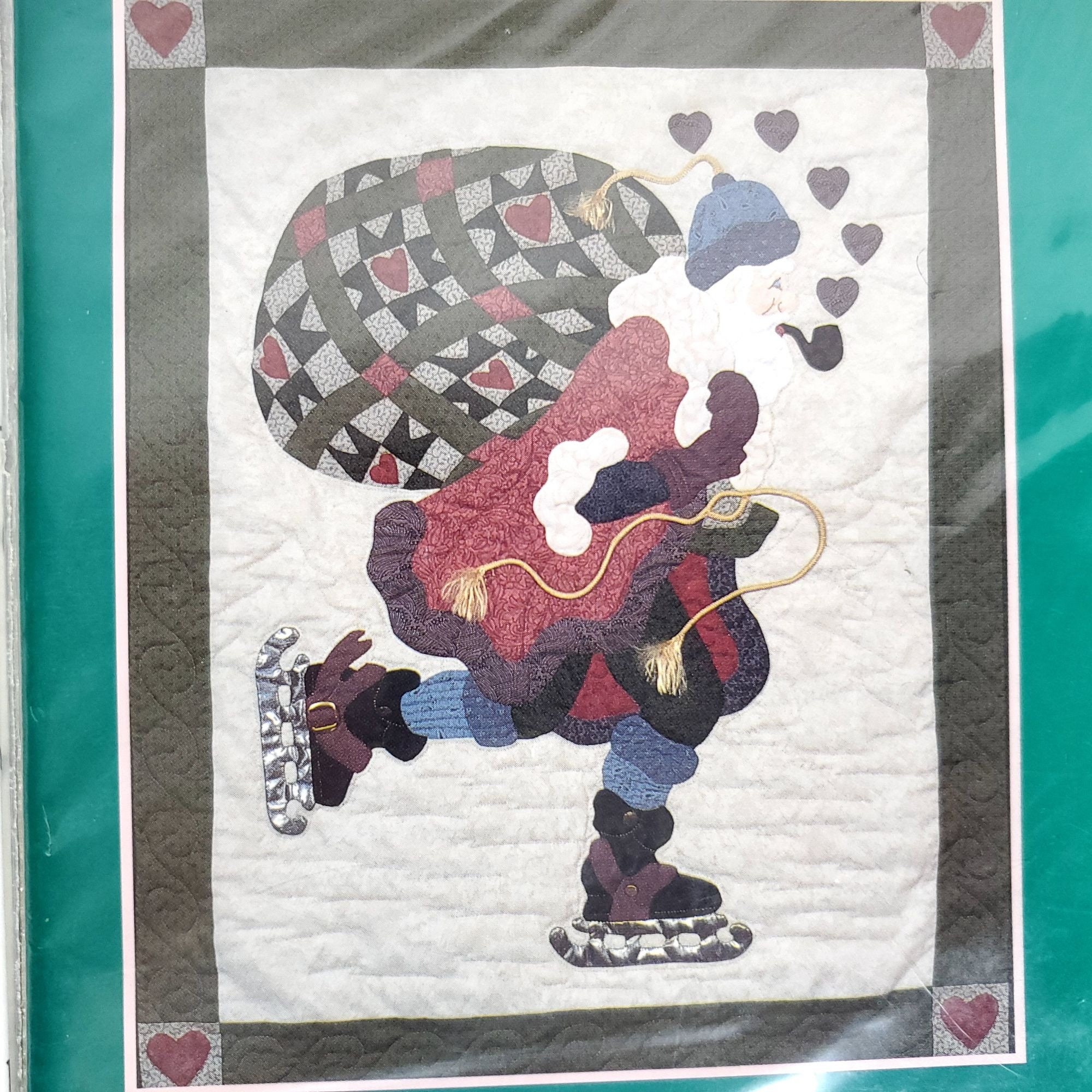 2 Santa Quilting Applique Patterns Hickory Hollow I Remember Etsy