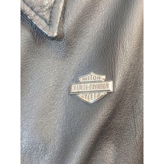 Harley Davidson Womens Leather Jacket Sz S Black … - image 4