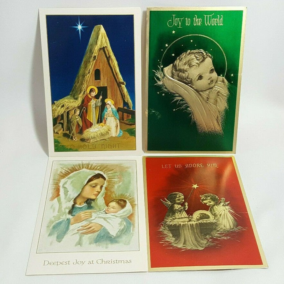 Vintage Religious Christmas Cards 