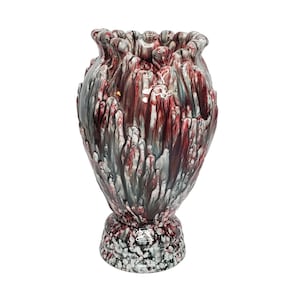 Ceramic vase burgundy vintage - Etsy 日本