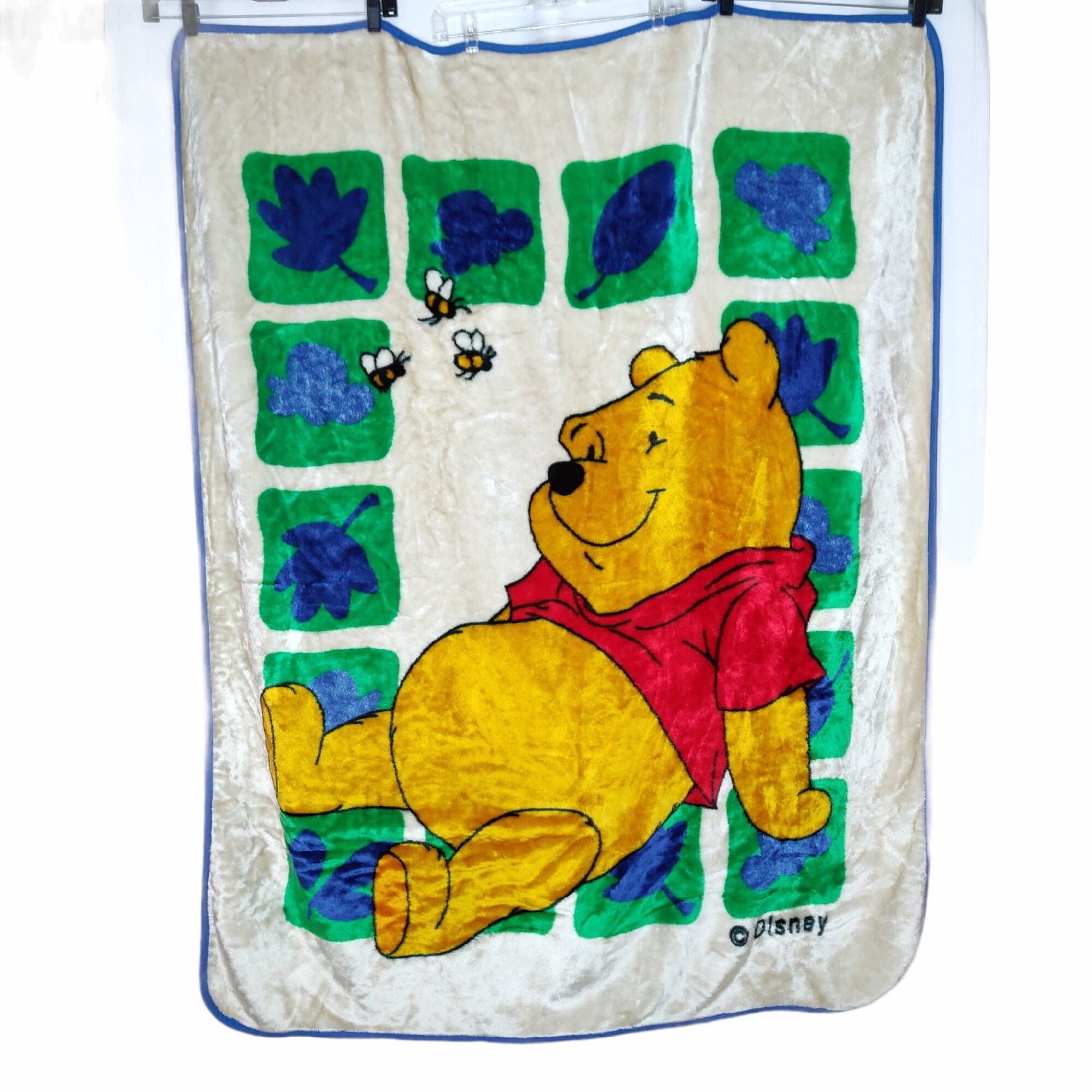 Vintage Winnie the Pooh Plush Fleece Throw Blanket 54 X Etsy