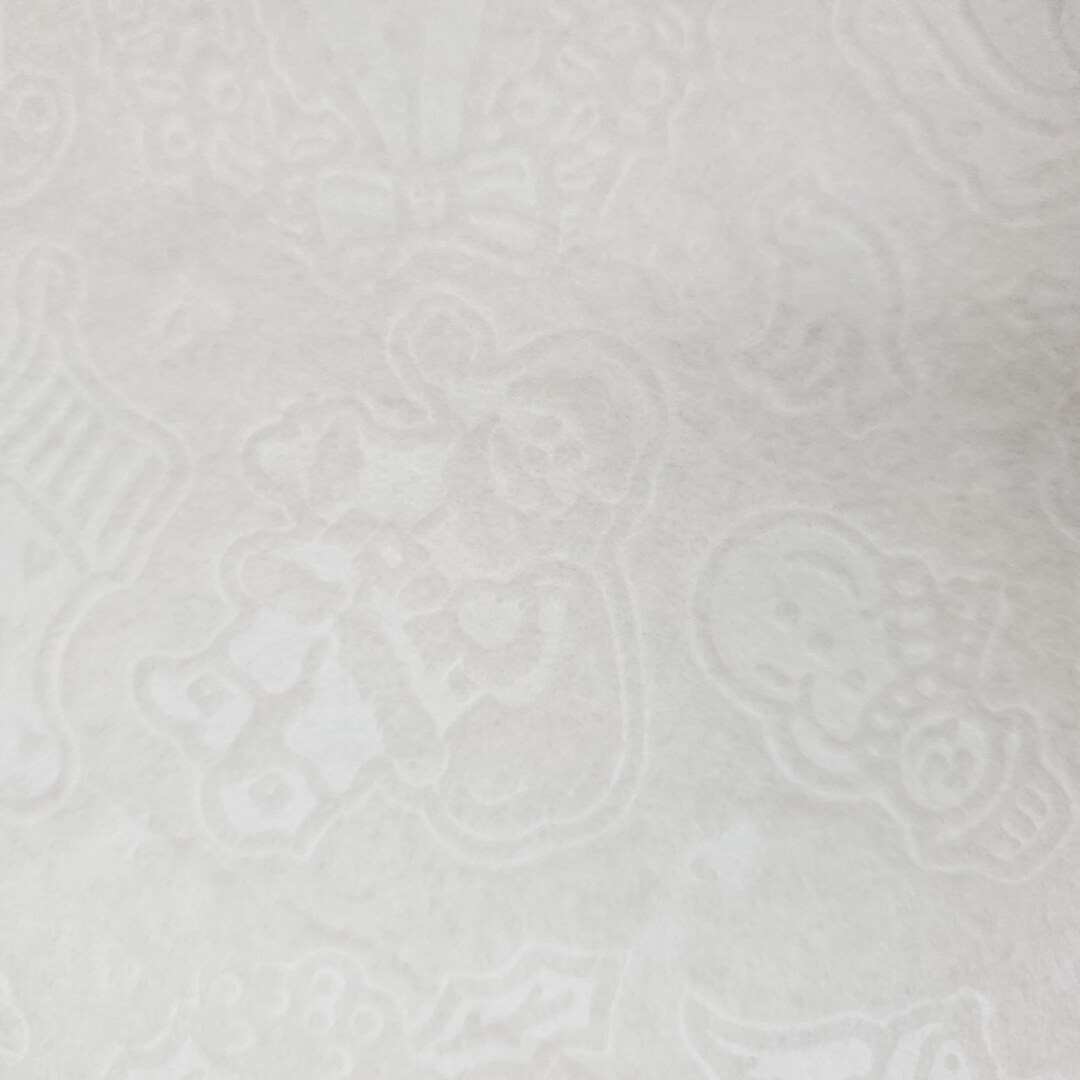 25 Christmas Cream Embossed Felt Sheets Bells Angels Sleigh Santa