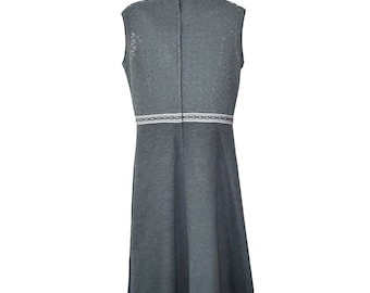 fit and flare dress with cardigan Faith Fit & Flare Stretch Denim Dress M / Light Denim