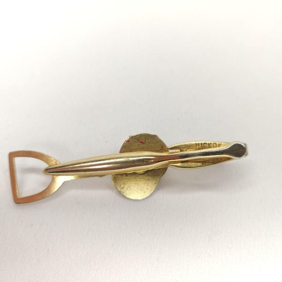 Épingle De Cravate Vintage Hickok Avec Camée Rootbeer Des Années 1970 - Occasion, Style Tie Tack