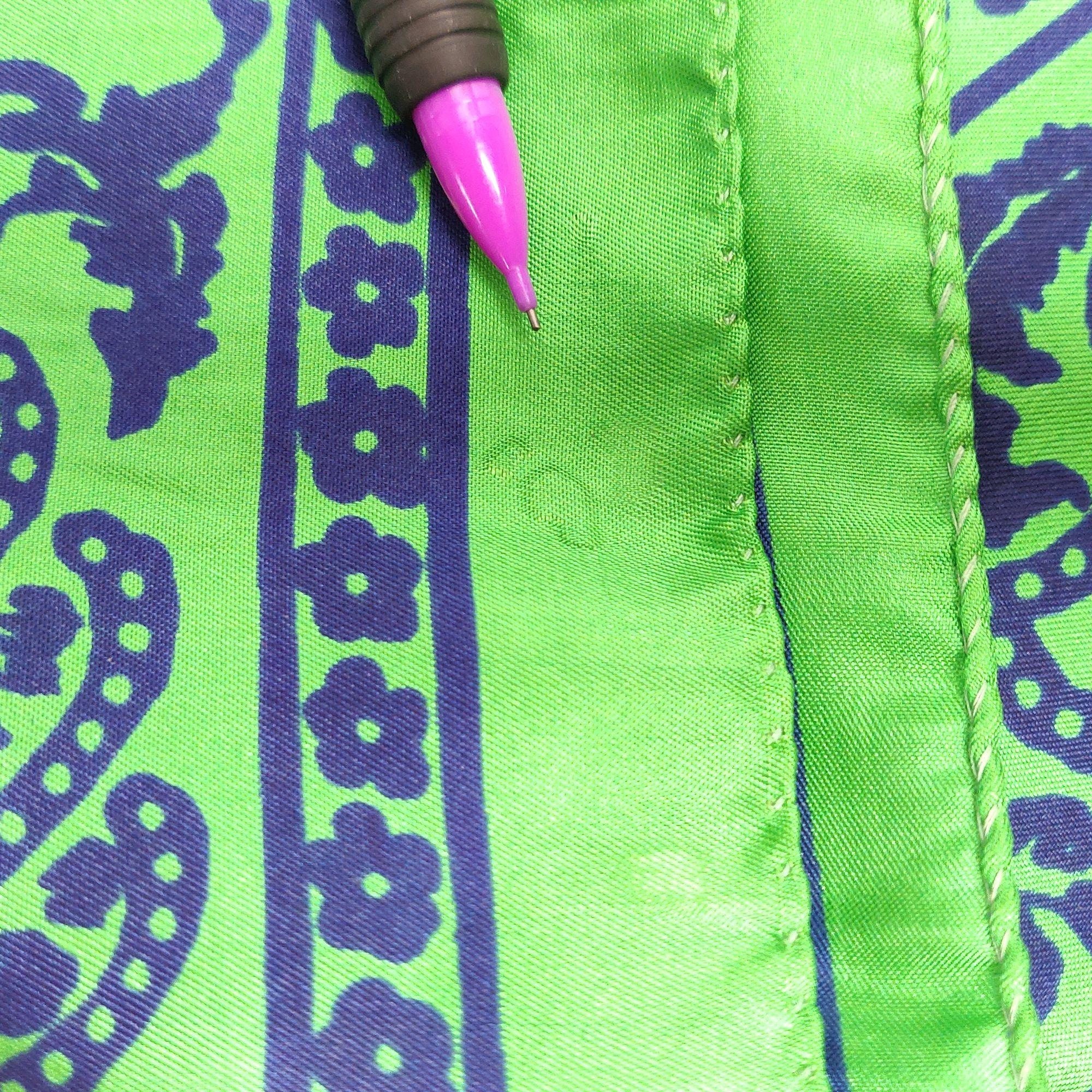 Vintage Wesley Simpson Scarf Silk Floral Paisley Green Blue 31\