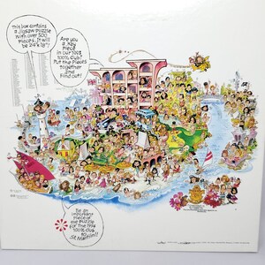 RARE Compuware 100% Club Jigsaw Puzzle 1993 Bermuda Tom Glover Caricaturist