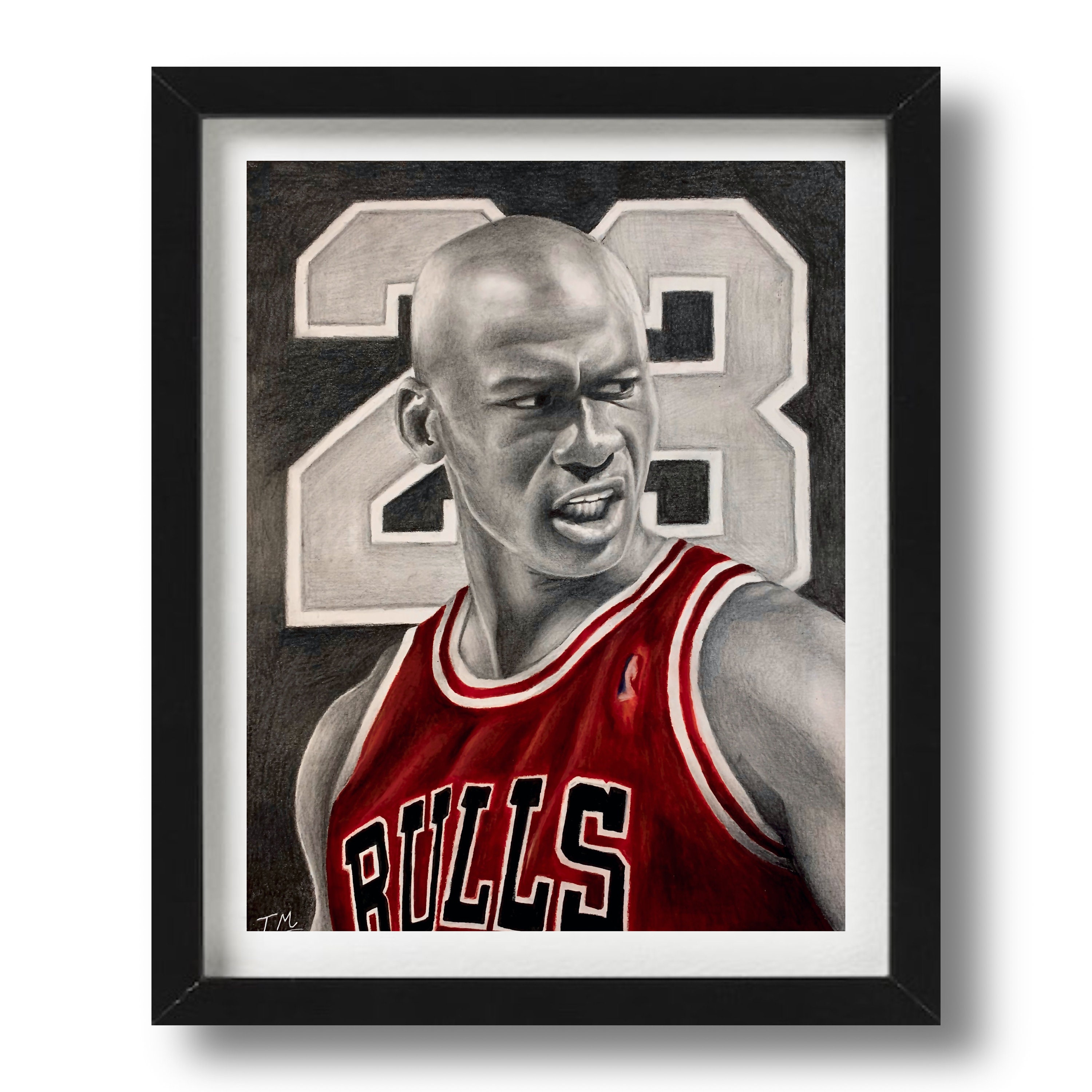 Michael Jordan Fine Art Print Poster print Gift for him | Etsy