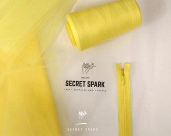 Yellow Flash premium YKK invisible zipper for sewing skirts dresses, "The zipper"