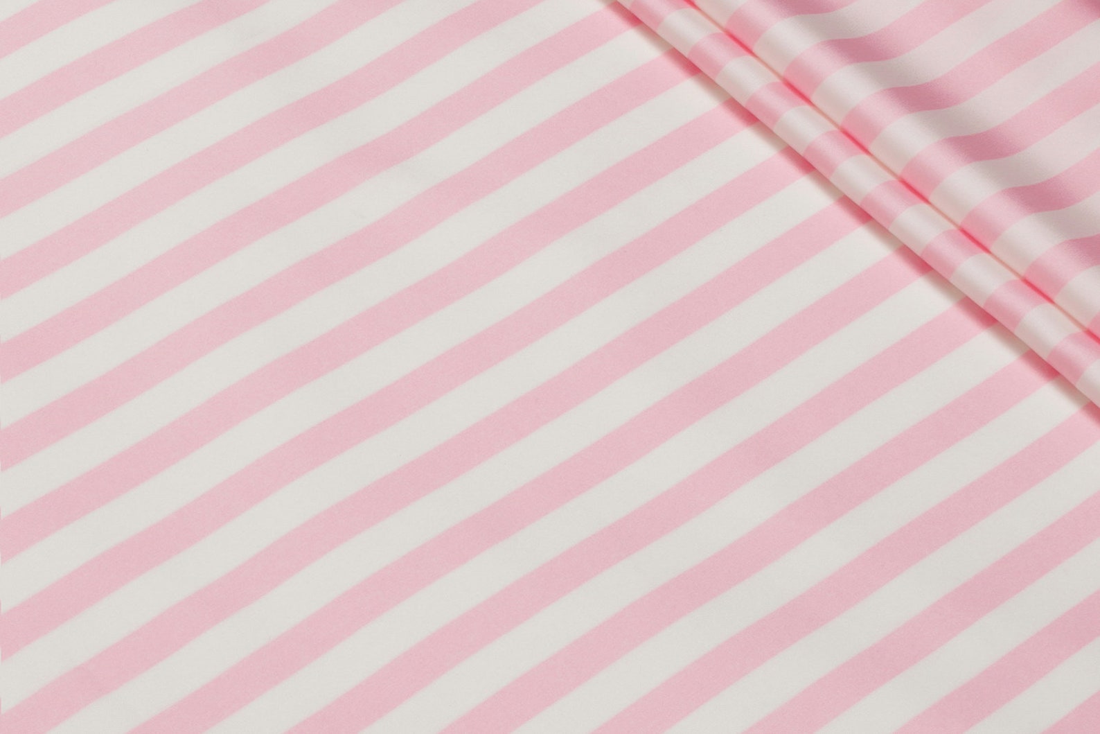 Trendy Soft Pink Stripes Printed Silk Satin icon Etsy