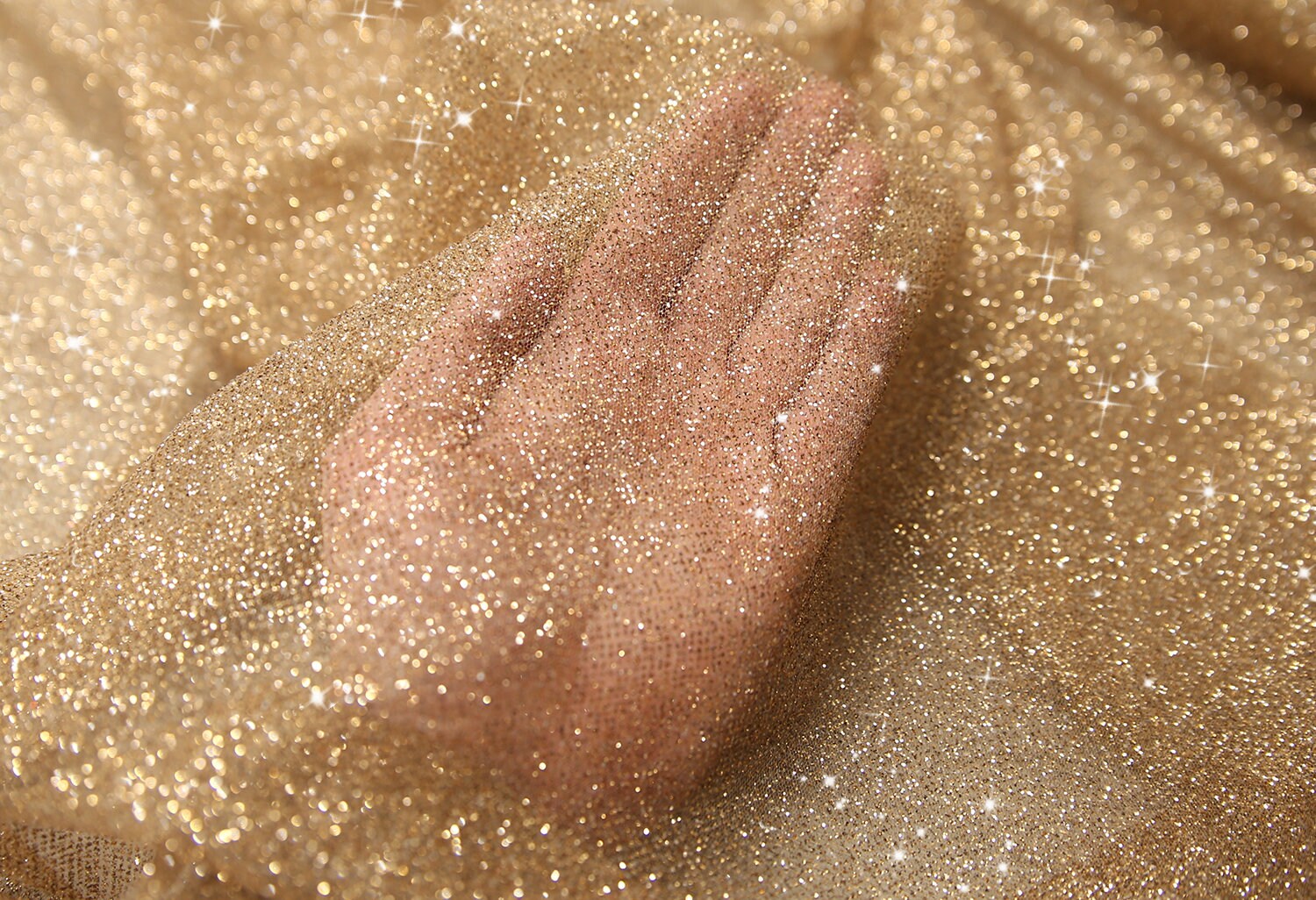 New Gold color shimmer glitter tulle fabric by the yard Etsy