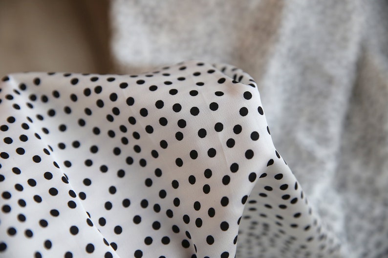 4 Mm Dotted Silk Satin Fabric by the Yard Silk Satin Icon - Etsy