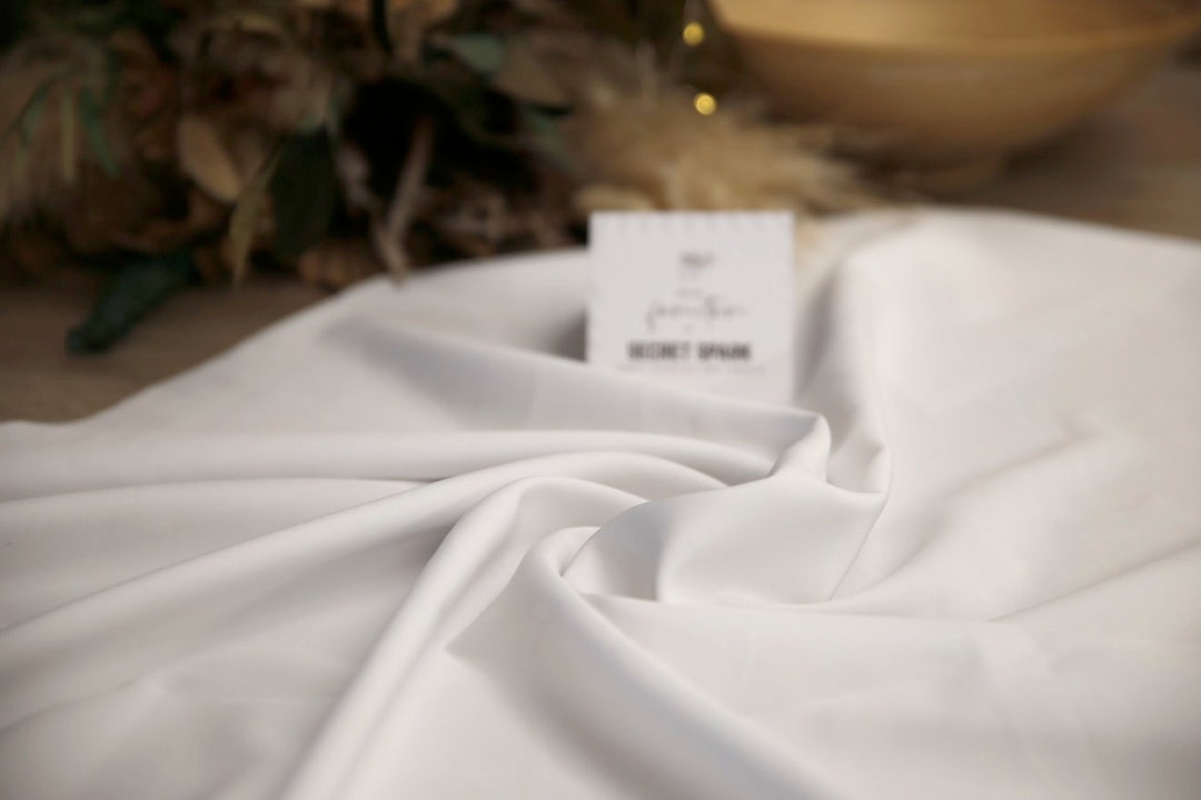 White Jersey Knit Fabric by the Yard, Wedding Jersey Fabric Wholesale