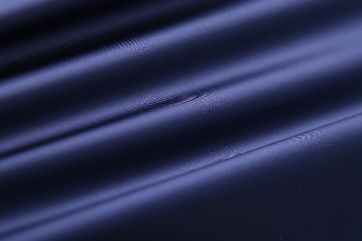 Navy blue shiny satin fabric by the yard Scarlett Etsy