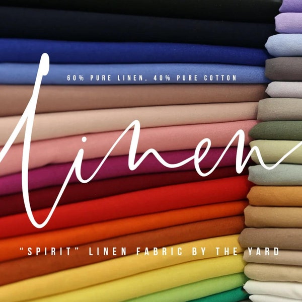 Natural Linen Fabric Etsy