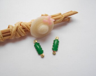 Green enameled 10 connectors x