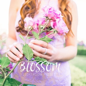 Blüte leuchtend bunten Lightroom Preset - frischen Frühling Blumen bunt leuchtenden knackig Portrait-Look