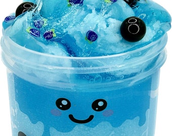 Blueberry Frozen Boba Slime ~ Icee slime ~ Jelly slime ~ Charm slime