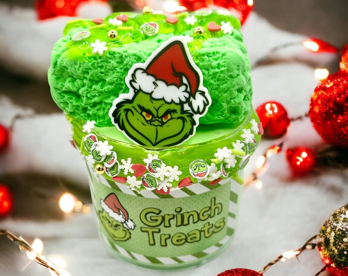 Grinch Krispy Treat DIY Slime Clay Clay Slime Etsy