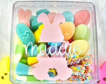 Mini Easter Candy Box Ready to Ship  ~ Personalized Easter Gift ~ Candy Charcuterie Box ~ Candy Tackle Box~Easter Candy