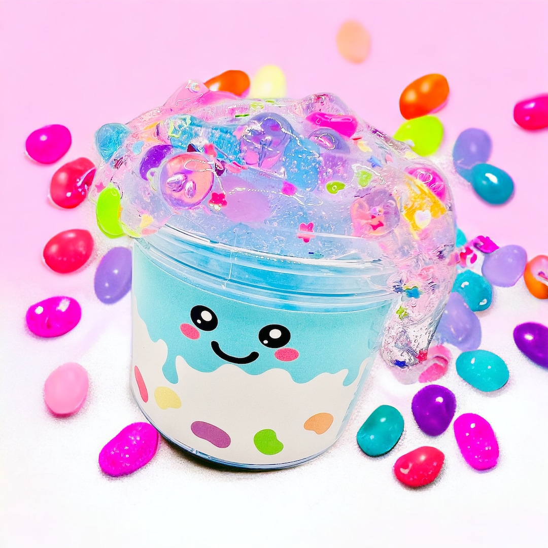 Jellybean Frozen Boba Slime Icee Slime Jelly Slime Charm Slime Etsy